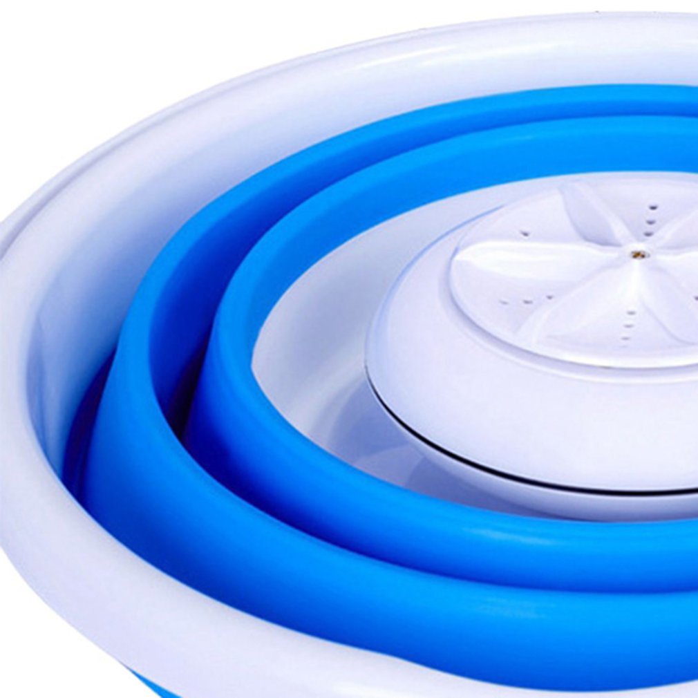 Student Dormitory Usb Plug-In Portable Ultrasonic Automatic Folding Bucket Hanging Mini Washing Machine