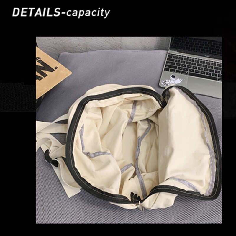 Mochila Retro Para estudiantes de secundaria, bolso universitario japonés de gran capacidad, bolsa de mensajero, bolsa de pecho, riñonera para mujer