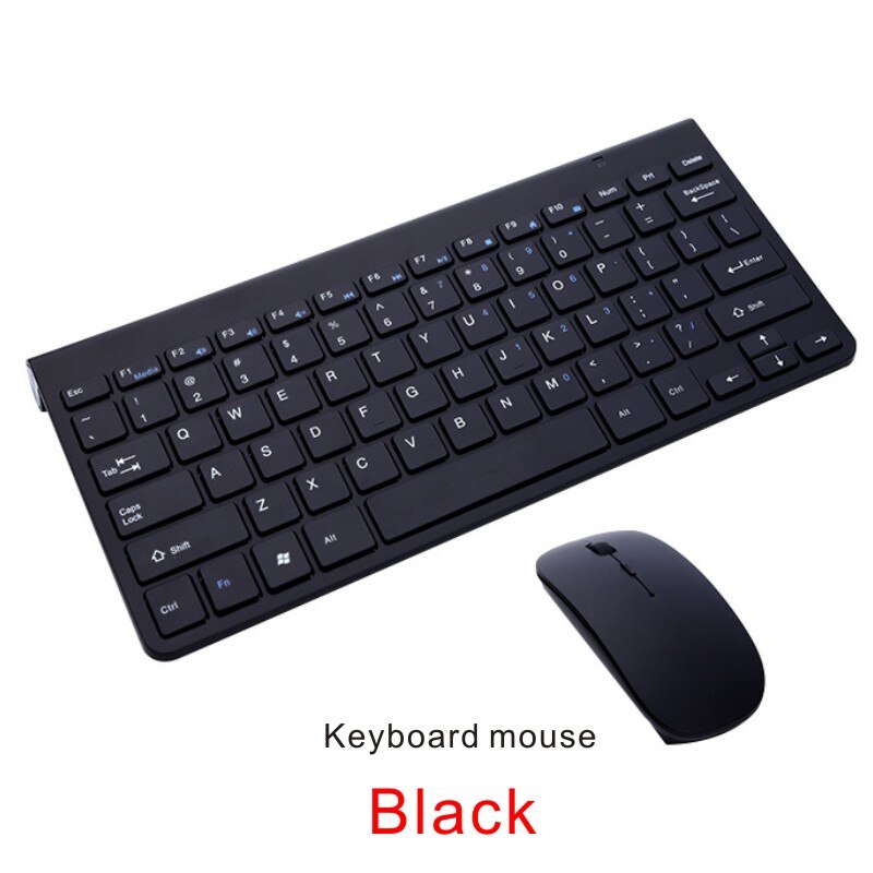 HXB Keyboard Mouse Wireless Keyboard and Mouse Combo MINI Ultra Slim Ergonomic Mouse Keyboard For Macbook Laptop PC Notebook MI: Suit Black