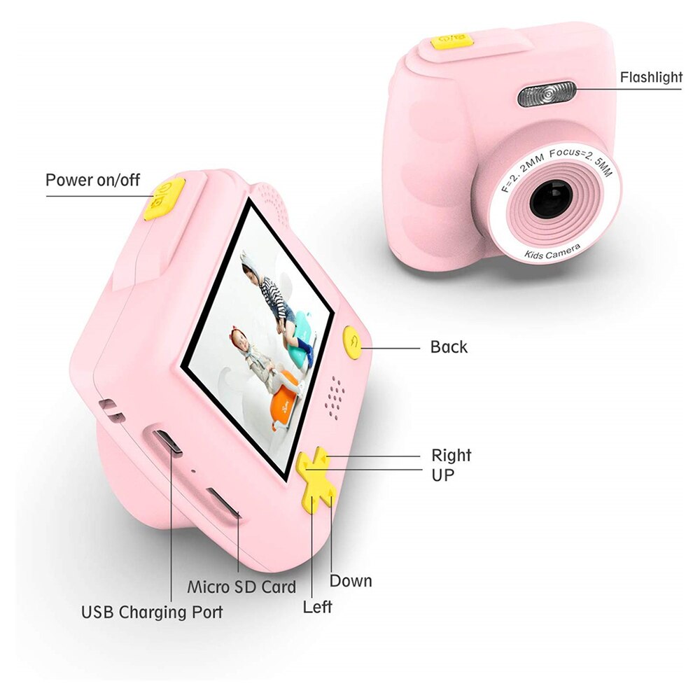 1080P Digital Mini Camera P10 Children Digital Camera Projection Video HD Camera For Kids Christams Year Birthday