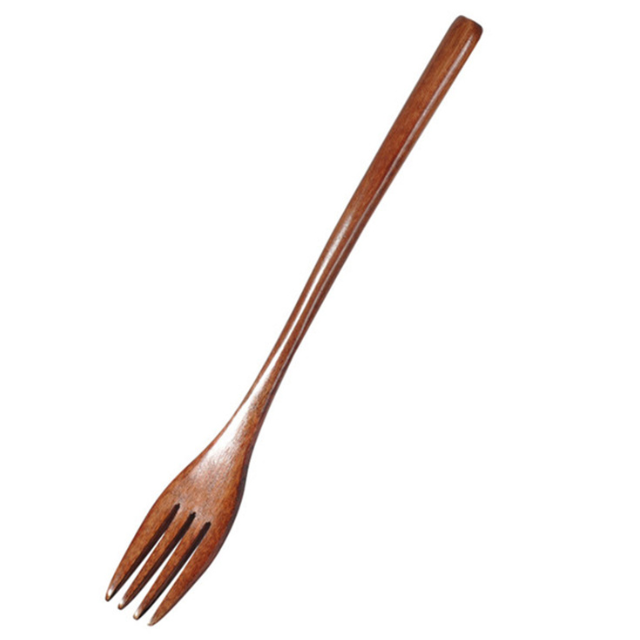 Tenedores para pastel, tenedor de postre de madera, tenedores para té, tenedor pequeño de bambú para aperitivos de frutas, vajilla, utensilios de , 1 Uds.: Default Title