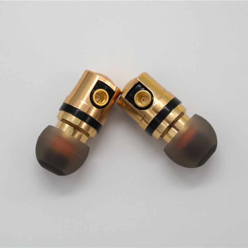 Diy mmcx-schnittstelle für dynamische hifi-in-ear-kopfhörer mit abnehmbarem mmcx-kabel für shure earphone  se215 se535 se846 ue900 headset: Gold ohne kabel