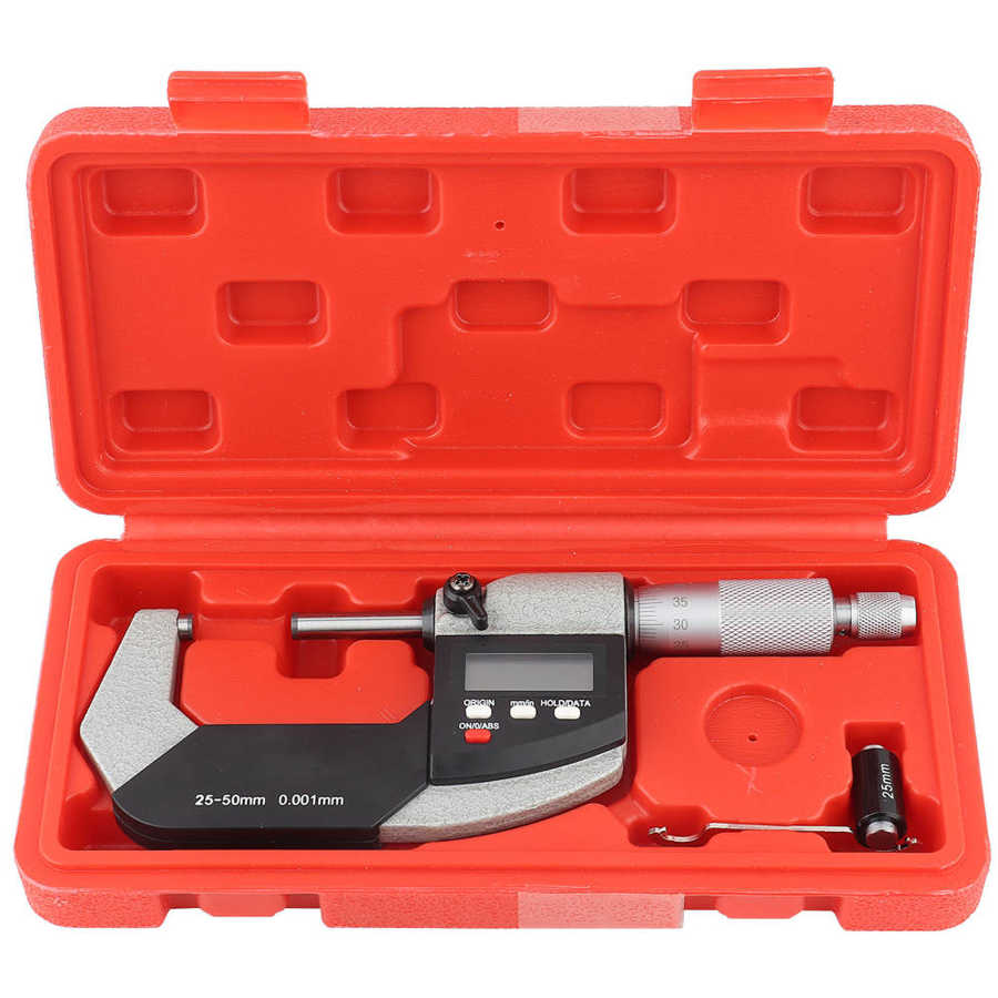 Micrómetro electrónico Digital de 0.001mm de alta precisión calibre micrométrico exterior