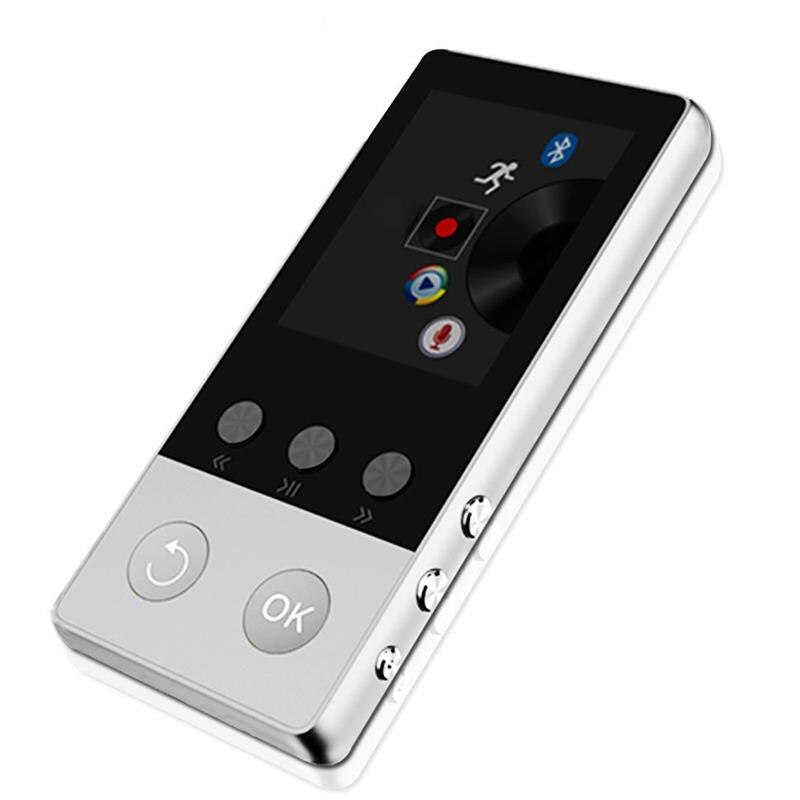 Original metall bluetooth  mp3 player eingebaute lautsprecher hifi verlustfrei sport musik-player recorder e-book fm radio unterstützung tf-karte