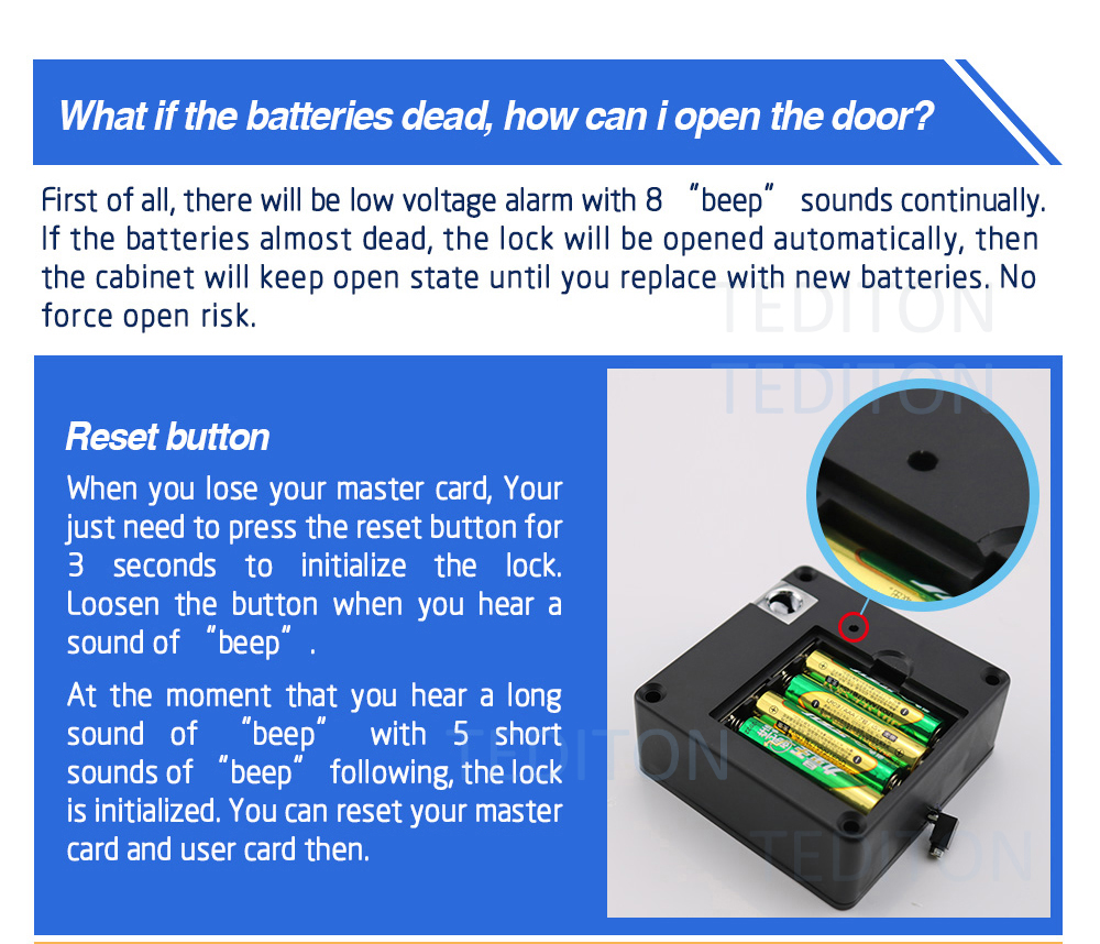 Elektronische Keyless Digitale Deurslot, Onzichtbare Rfid Locker Card Verborgen Lock Voor Prive Lade, Garderobe Kast Deurslot