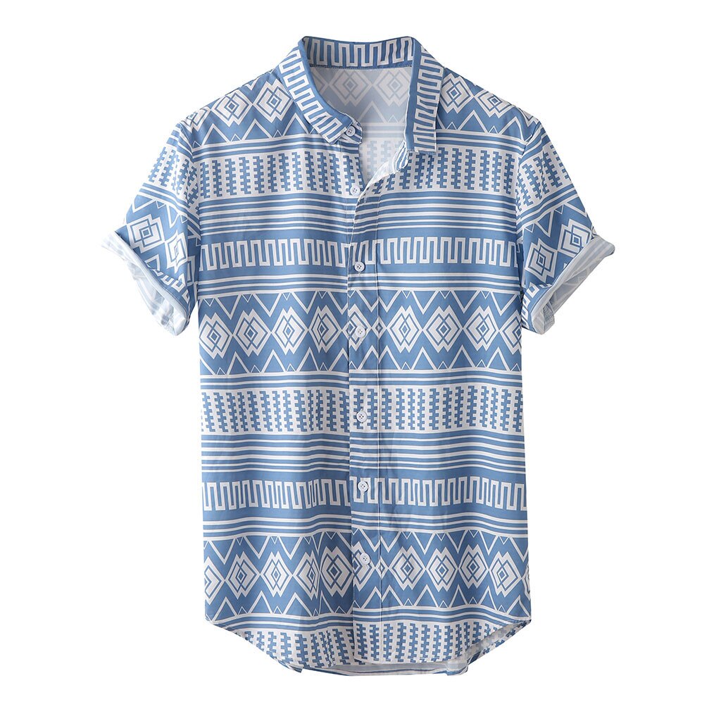 Mænd sommer lapel multi lomme ren kortærmet skjorte top bluse plus størrelse hawaiian camisa social masculina skjorter chemise homme: Xxl