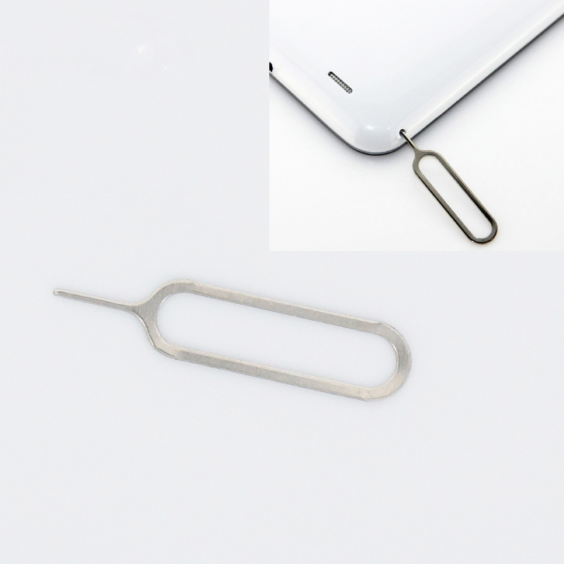 10 Pcs Handig Sim Card Naald Voor Iphone 5 5S 6 6S 7 8 X Voor Ipad 2 mobiele Telefoon Tool Tray Holder Eject Metalen Pin