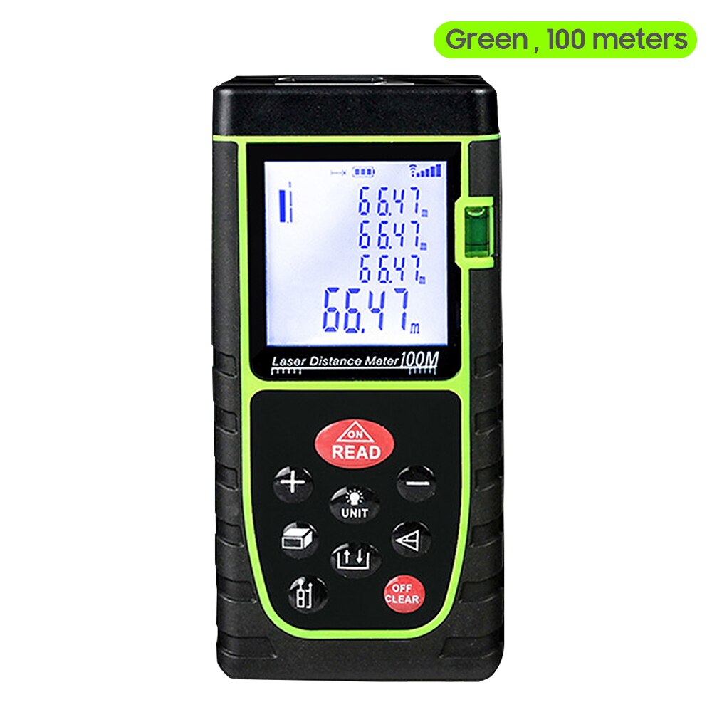 Handheld Digital Distance Meter Tool Diastimeter Area Rangefinder Data Storage Measurement Infrared Measuring Instrument