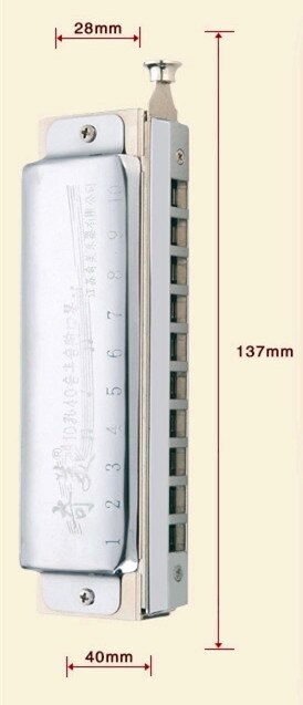 Chromatic Harmonica 10 Holes 40 Tune Armonica Blues Chromatic Gaita Instrumento Mouth Ogan Cromatica Chromatic Harmonica 10 Hole