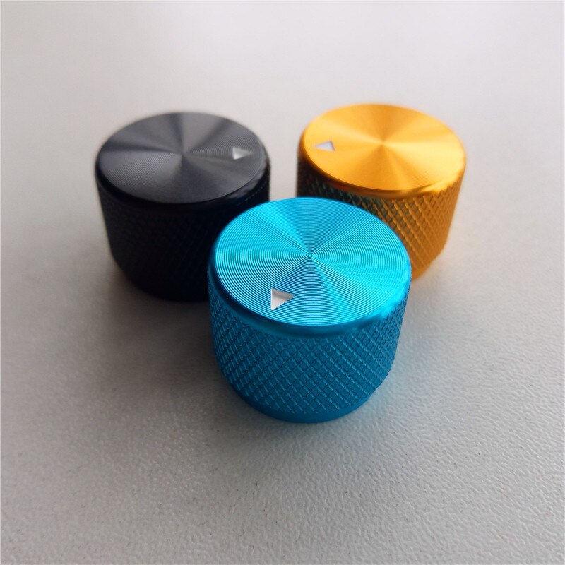 5 sztuk aluminiowa gałka radełkowana pokrętło potencjometru 20*15.5*6mm czapka potencjometr pokrętło głośności kapturek przełącznika dla wzmacniacz cześć-FI