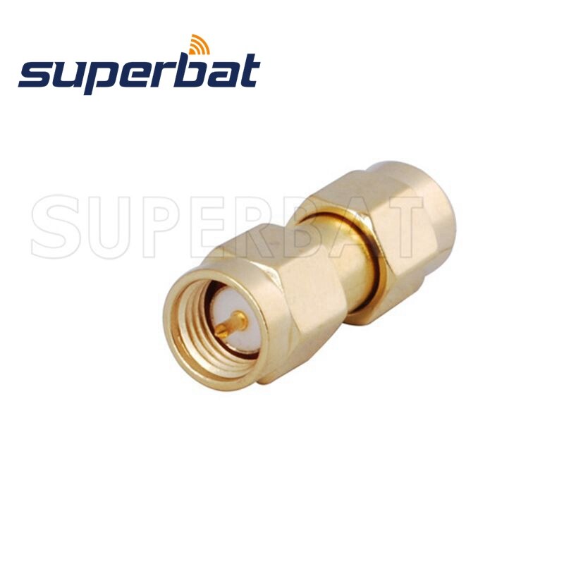 Superbat 5pcs SMA Adapter SMA Plug to SMA Male Straight RF Coaxial Connector