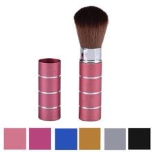 1PC Retractable Blush Makeup Brush Aluminum Handle Eyeshadow Foundation Facial Brushes Makeup Cosmetic Tools