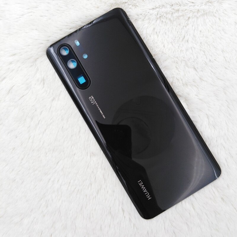 Originele Huawei P30/P30 Pro Glas Terug Batterij Cover Achterdeur Behuizing Case Vervangende Onderdelen Voor P30 P30Pro &amp; camera Lens Frame: P30 Pro Black