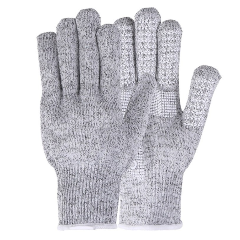 Gants antidérapants résistants aux coupures randonnée tactique en plein air escalade Sport gants à doigts complets gants résistants à l'usure gants de protection: Grey / S