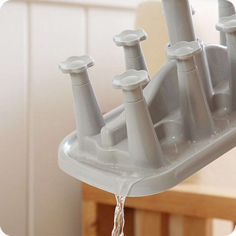 Bloem plastic beker opbergrek bekerhouder huishoudelijke glazen mok lekbak babyfleshouder standaard plank