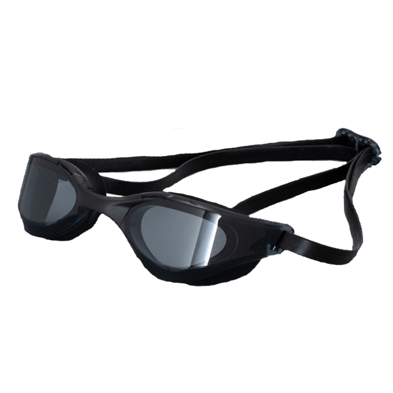 Swimming Goggles, Silicone Swim Goggles UV Protection Watertight Anti-Fog Adjustable Strap Comfortable with Case G32E: Black