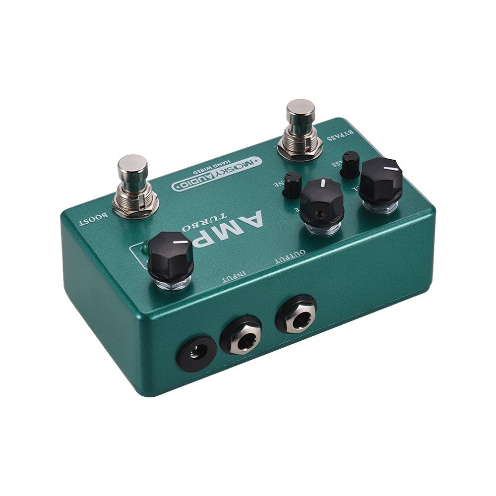 MOSKY Overdrive pedale per chitarra effetto AMP TURBO effetti per chitarra elettrica accessori per pedali con scocca in metallo Booster pulito