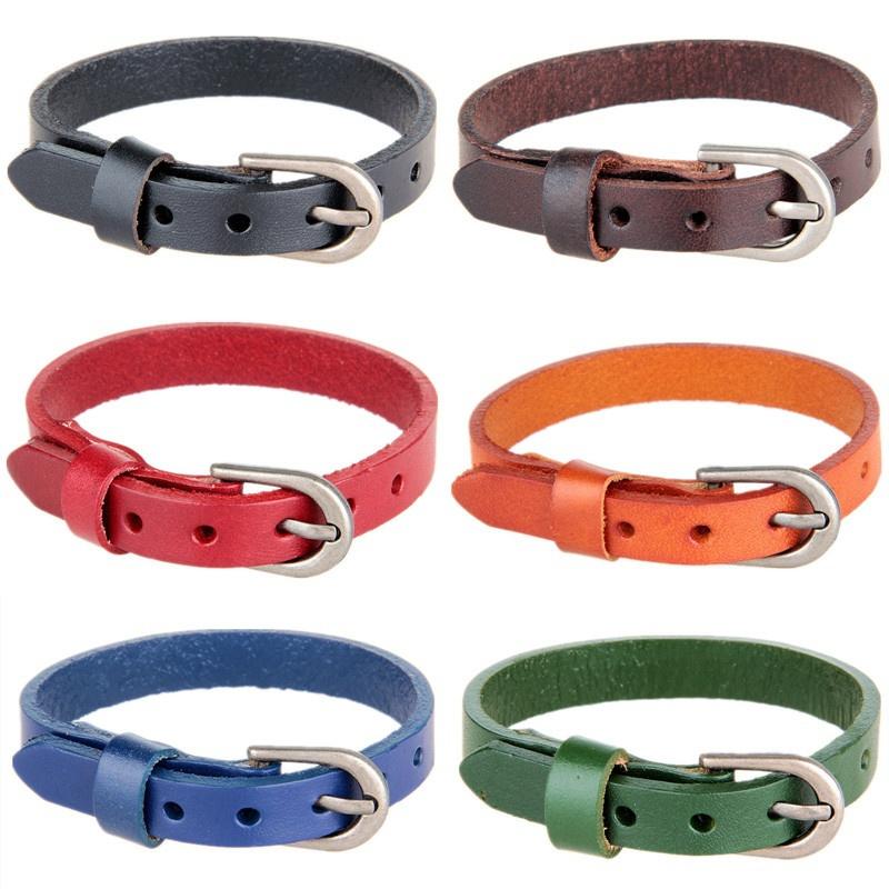 Vendita cinturino da polso fibbia della cintura bracciale in pelle braccialetto di amicizia per uomo Vintage ▾ punk braccialetto gioielli unisex