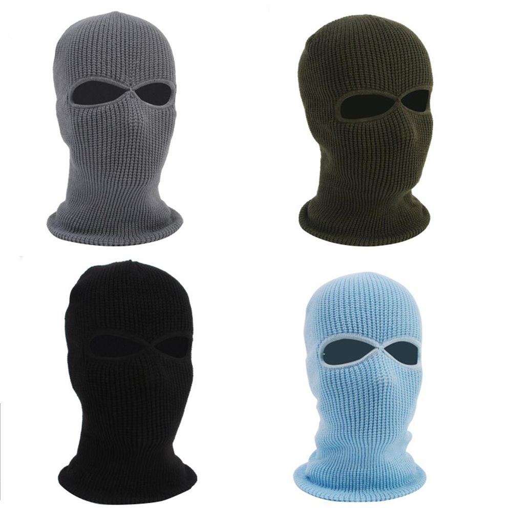 Knitted Riding Mask Full Face Windproof Unisex Face Mask for Cycling Outdoor Winter Fleece Hood Hat Sport Equipment