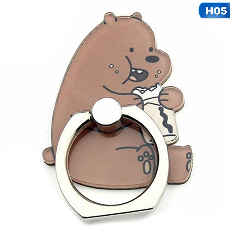 Handy Ständer Halter Cartoon Schönheit Dame Finger Ring Smartphone Niedlichen Tier Bär Panda Halter Stehen: 5