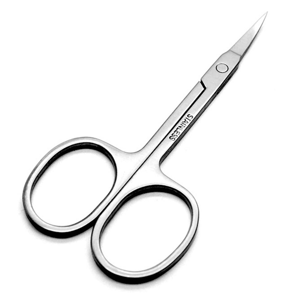 2 pcs Eyebrow Scissors Stainless Steel Straight Tip Scissor for Hair Cutting Trimmer Scissors Eyebrow Shaver Nose Hair Removal