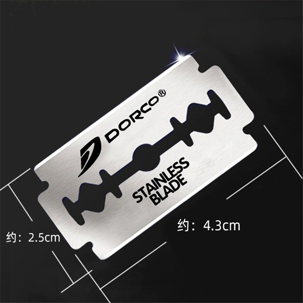 Unisex 10PCS/Box Blade Stainless Steel Razor Double-sided Razor Blades Shaving Razor Shaver Manual Razor Blade Shaving Tool