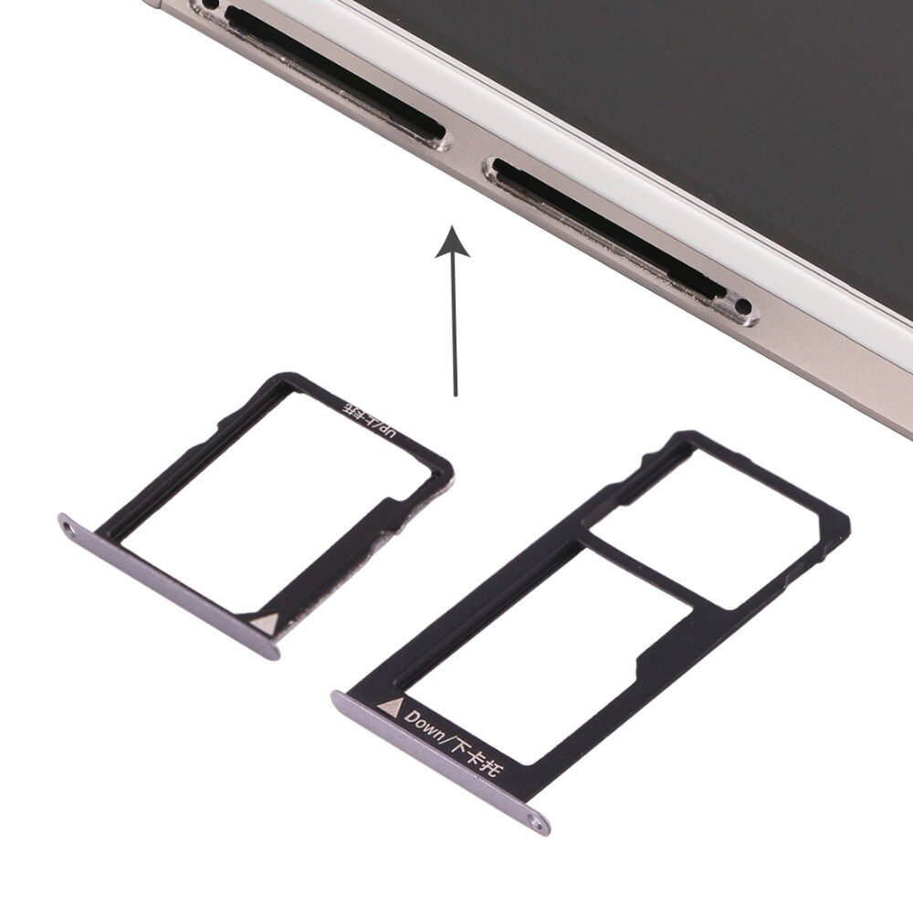 For Huawei Honor 5X / GR5 Micro SIM Card Tray + Micro SD Card Tray