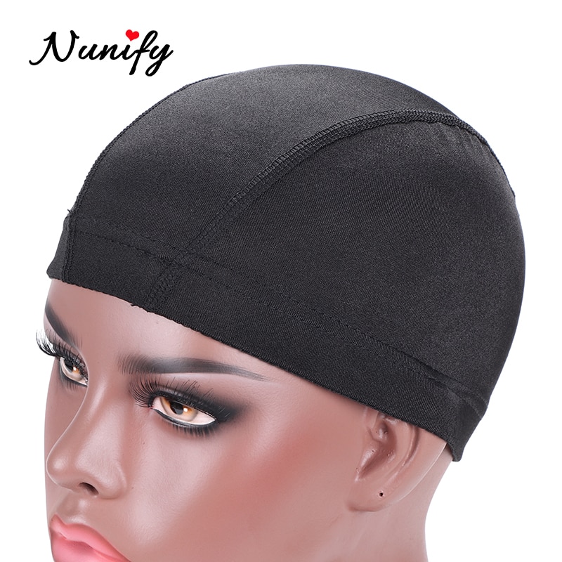 Nunify L/M/S 6 Stks/partij Goedkope Elastische Mesh Koepel Pruik Cap Voor Maken Menselijk Haar Pruiken Zwart haar Weaveing Net Met Elastische Pruik Bands