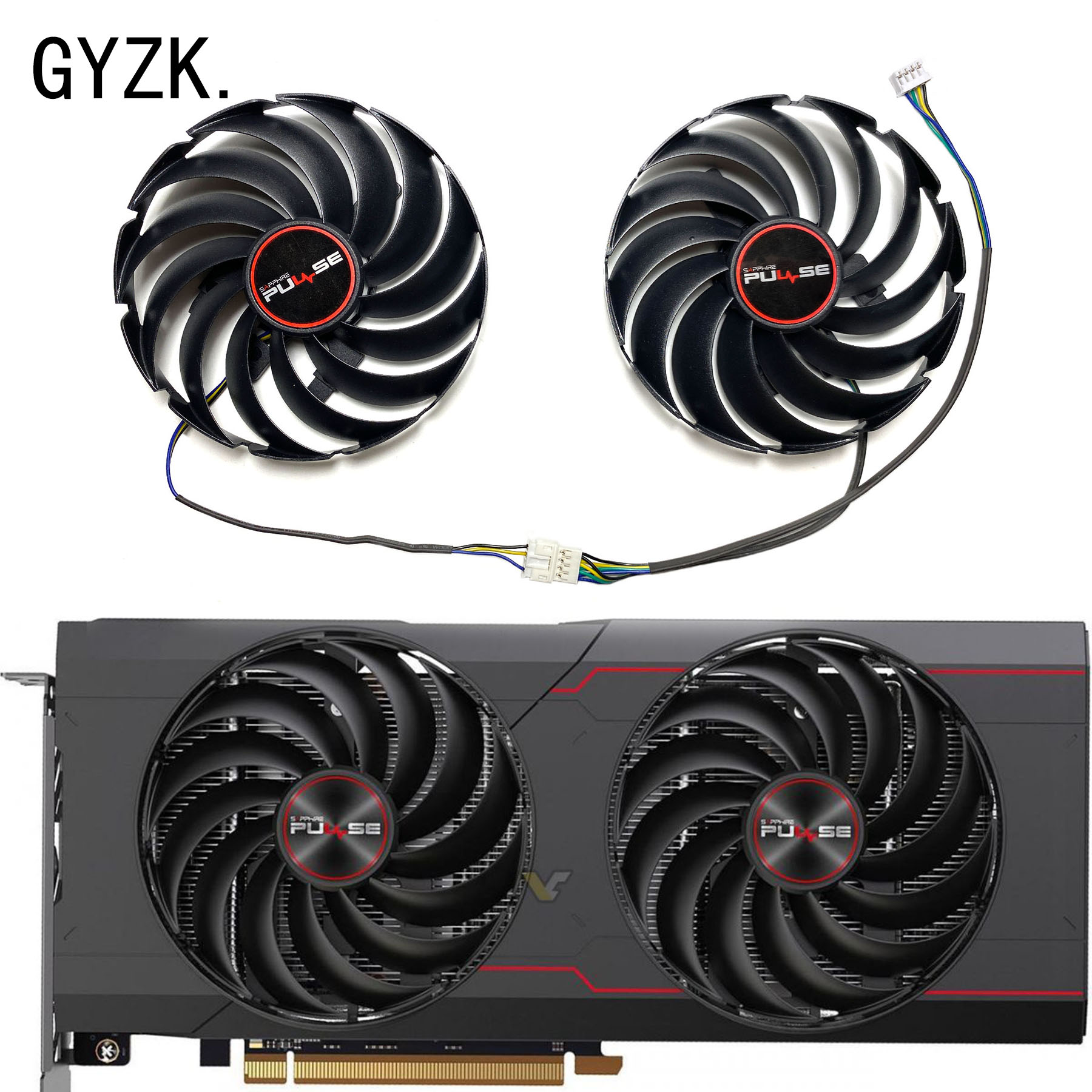 Nowy dla SAPPHIRE Radeon RX6700 6700XT karta graficzna wymienna wentylator FD10015M12D