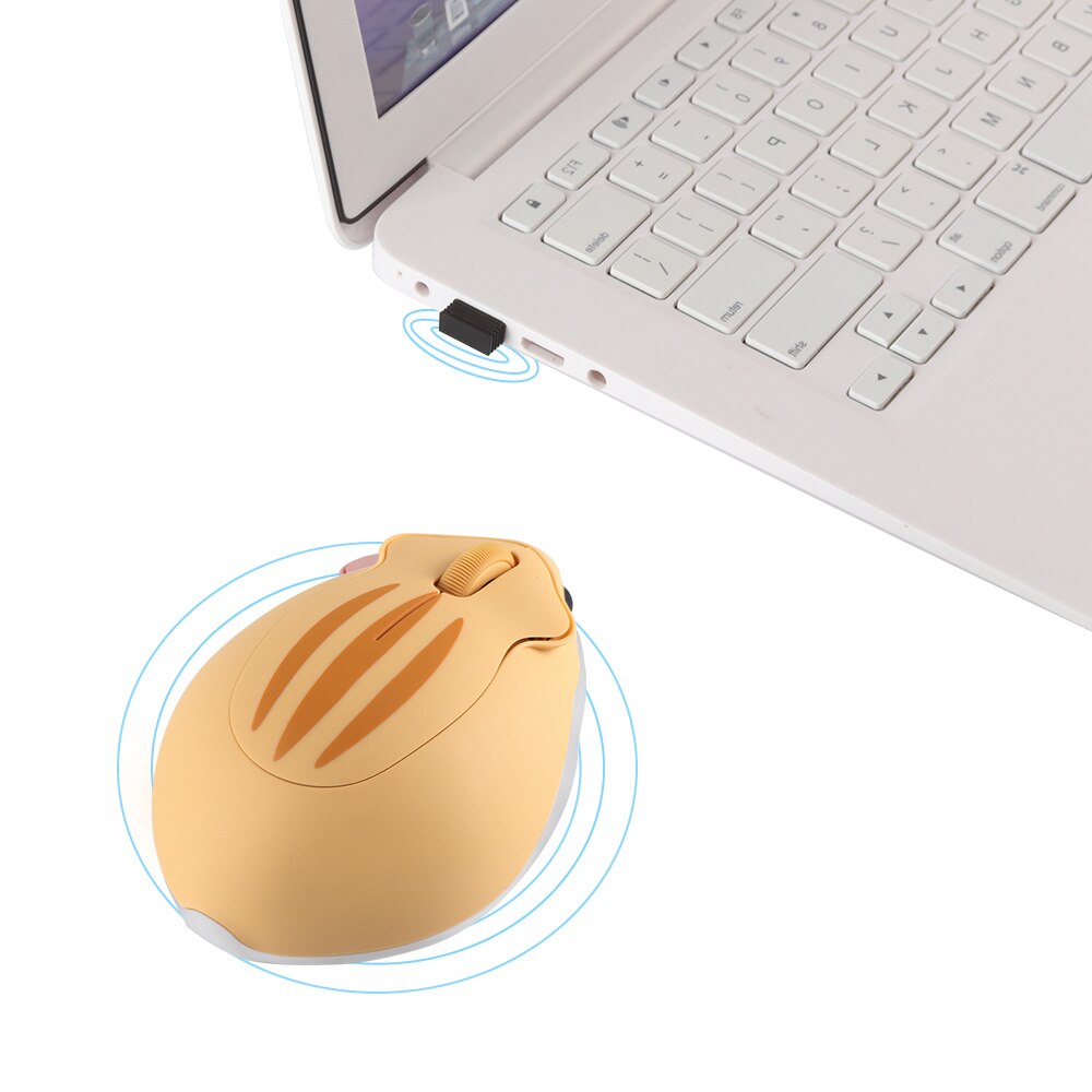 2.4G Wireless Cute Mouse Hamster Cartoon USB Mause Ergonomic Mini 3D Optical Kid Mice With Mouse Pad For PC Laptop