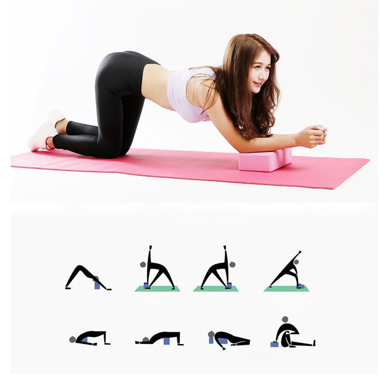 XC LOHAS-Bloque de espuma para Yoga, rodillo de Yoga, ladrillo de estiramiento, gimnasio, Pilates, meditación, Crossfit, ejercicio, EVA, almohada de refuerzo