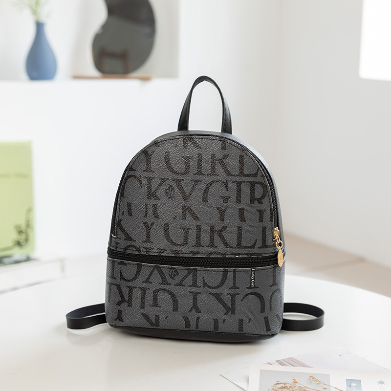 Mini Backpack Retro Crossbody Bag Small Cute Purse Leather PU Little Backpack for Women Trip Travel Outting Bag: black