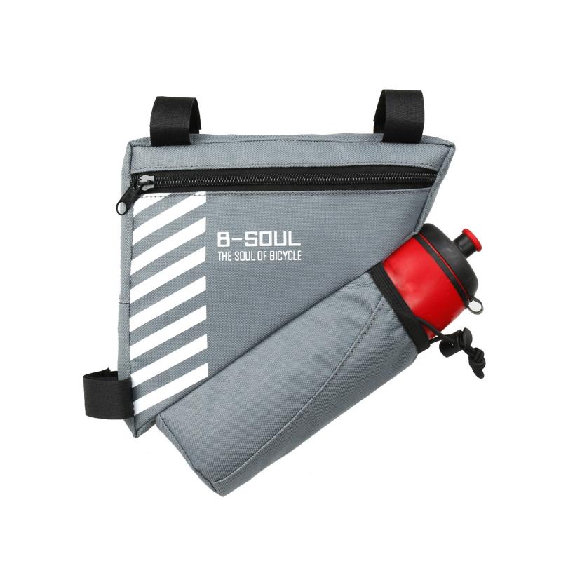 Waterdichte Driehoek Fietstas - Frame Tas Fietsen - Fiets Accessoires: Grijs