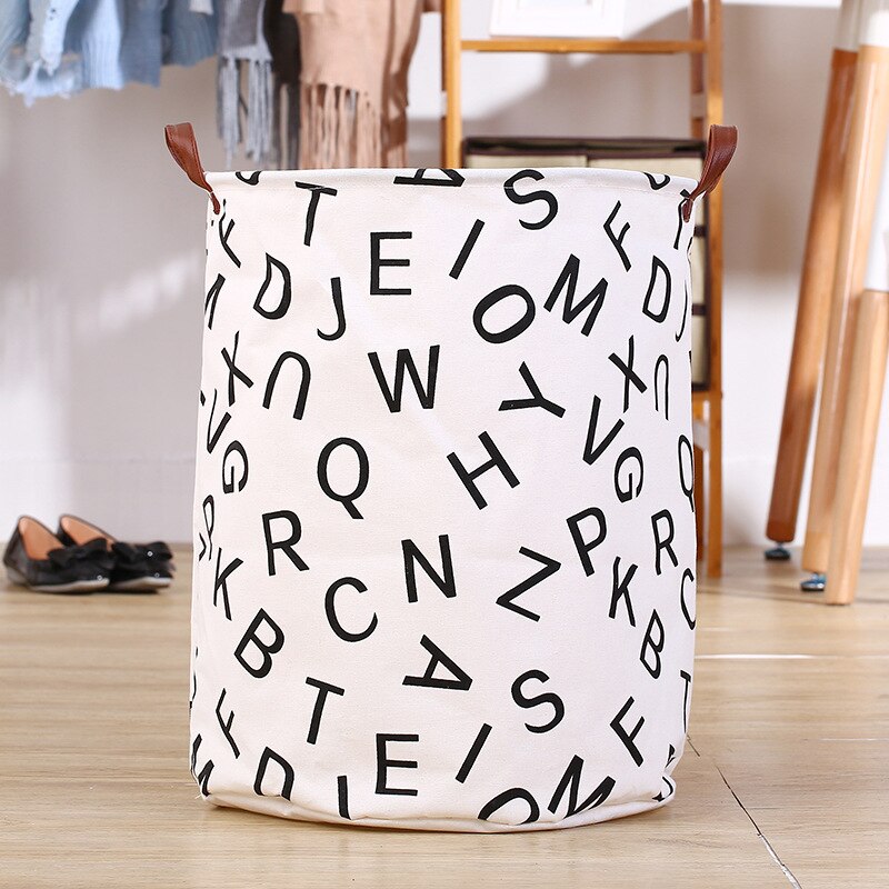 Wasmand Vuile Kleren Waszak Speelgoed Mand Opvouwbare Opbergtas Waterdichte Thuis Organisator Hoge Capaciteit Diversen Emmer: Letter