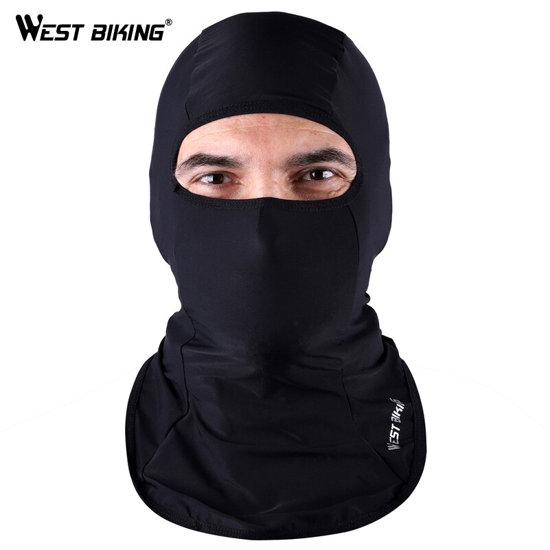 WEST BIKING-mascarilla facial para ciclismo, máscara de seda helada, a prueba de viento, para patinaje, pesca, para otoño