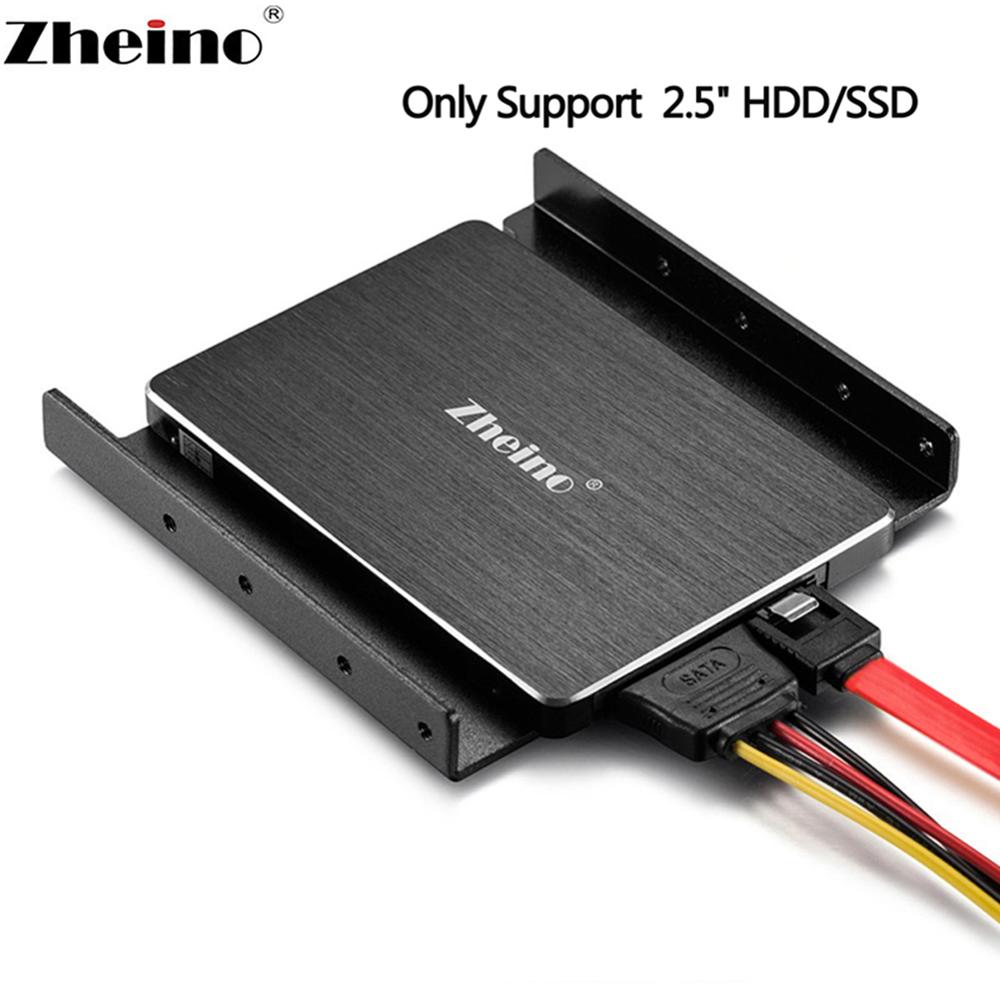 Zheino 2.5 Inch to 3.5 Inch Mounting Adapter HDD SSD Bracket Desktop Frame for Computer Holder