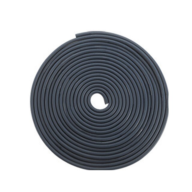 1 Roll 10M Auto Deur Trips Rubber Rand Beschermende Strips Side Deuren Lijstwerk Lijm Scratch Protector Voertuig Voor Auto 'S auto: 10M black
