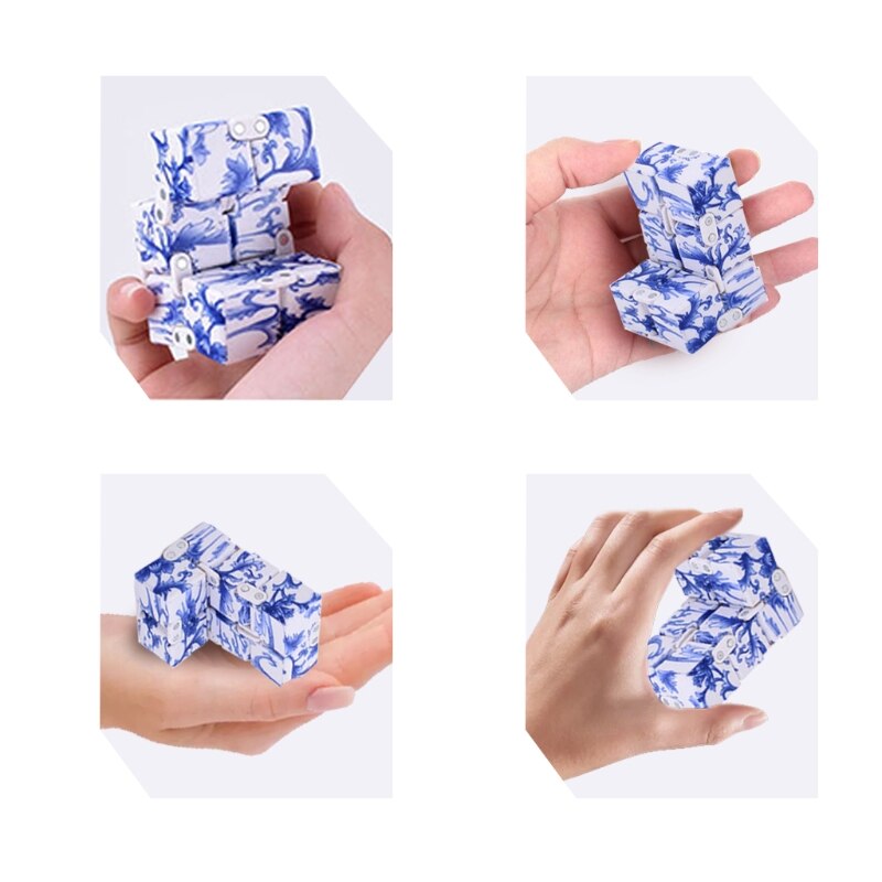 1Pc Stress Infinity Magische Kubus Angst Hand Speelgoed Angst Relief Speelgoed Set Miniatuur Speelgoed Overdrukventiel Kits