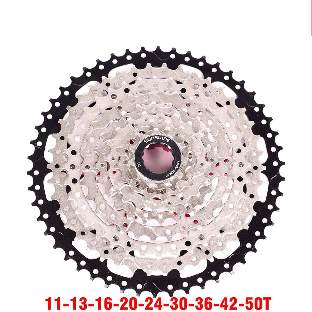 Bicicleta de carretera MTB de 10 velocidades, casete de rueda libre para bicicleta 9S 32/36/40/42/50T para pieza de bicicleta SRAM deore m6000: 9s 11 50T