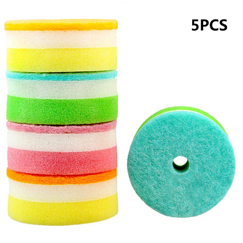 Esponja para lavar platos, estropajo de flores coreanas, bloque de esponja de limpieza de cocina, toalla de limpieza