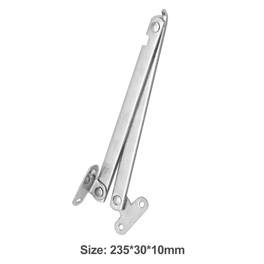 2pcs Kitchen Cabinet Adjustable Stays Door Lift Up Lid Support Door Stay Hinge Fold Strut Folding Trolley Door Rod