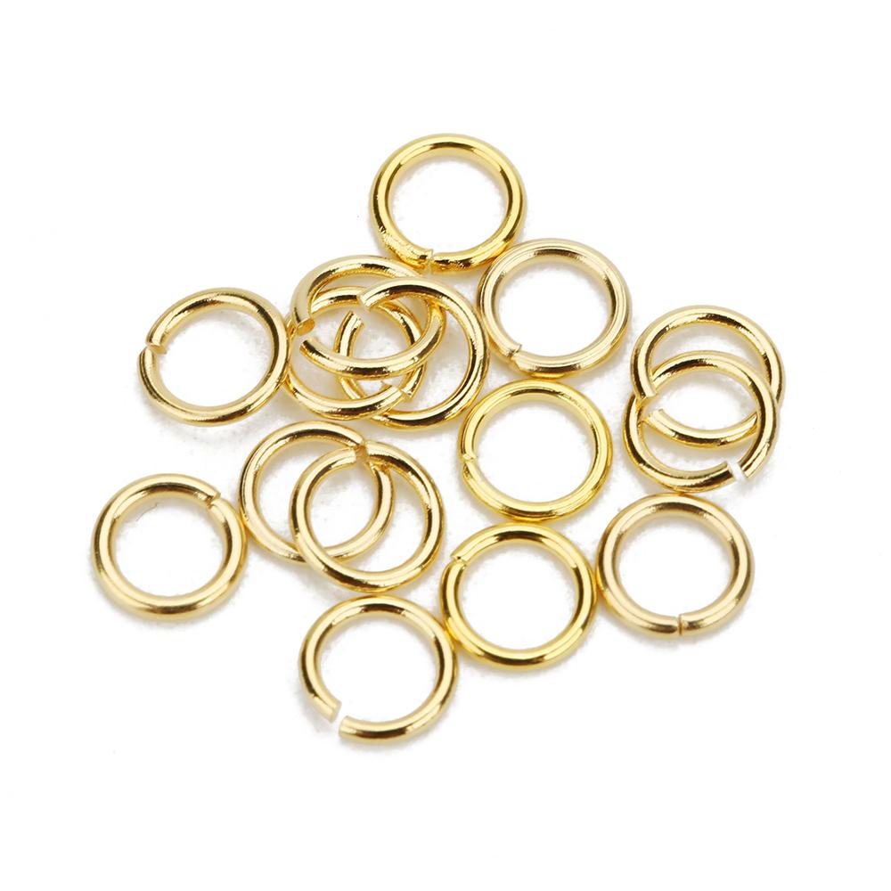 Anillos abiertos de acero inoxidable para hacer joyas, 3-10mm, 100 Uds., bucle de enlace para DIY, conector,