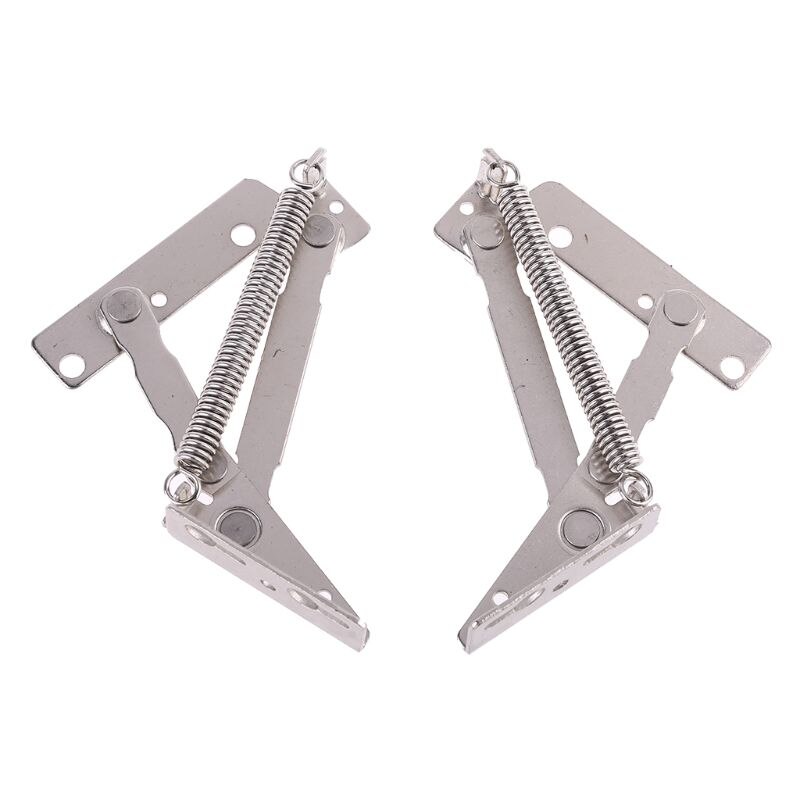 Bisagras con resorte para puerta de armario, herramienta de soporte superior, con solapa, 80 grados, 2 unids/set,