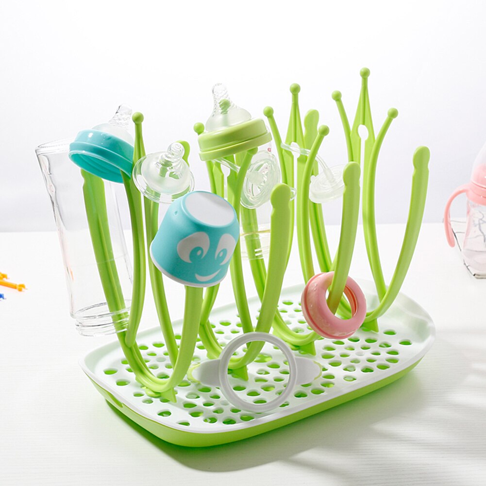 Bottle Dry Rack Baby Bottle Drain Drying Racks Bottle Cleaning Dryer Drainer Storage Drying Rack with Drainer Dish Washer Bebe