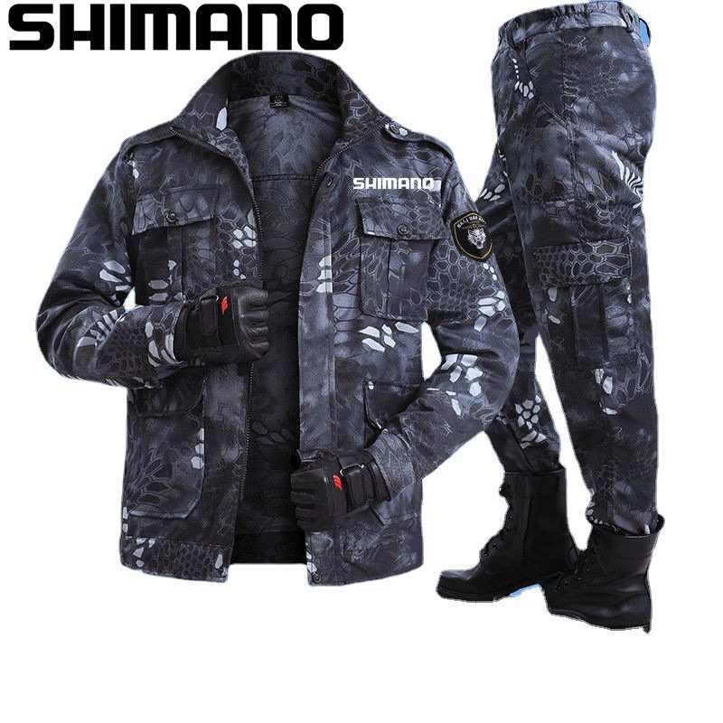 Shimano – combinaison de pêche d&#39;été, veste de Camouflage tactique, vêtements coupe-vent pour hommes, vêtements thermiques durables pour l&#39;extérieur, printemps