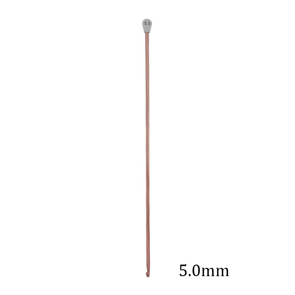 2.5-11mm 14 Size Tunisian Afghan Crochet Hooks Needle Multicolor Knitting Needles Hook Weaving Tool Long Sweater Sewing Needle: 5.0mm