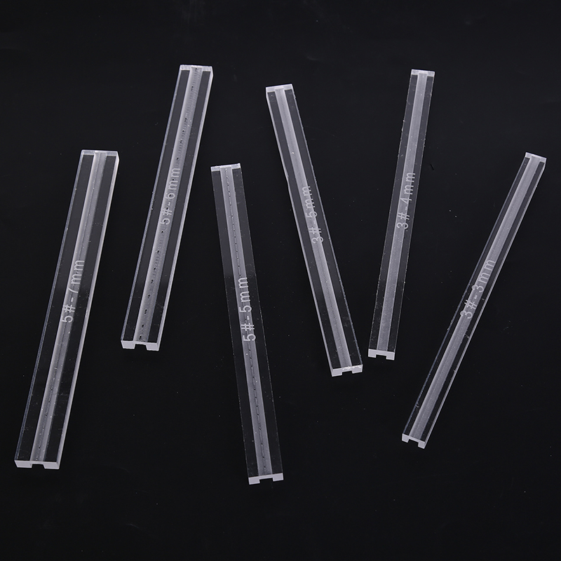 1pc Zipper Anti-overflow Ruler Acrylic Template Sewing Accessories For Leather Acrylic Zipper Glue Leak