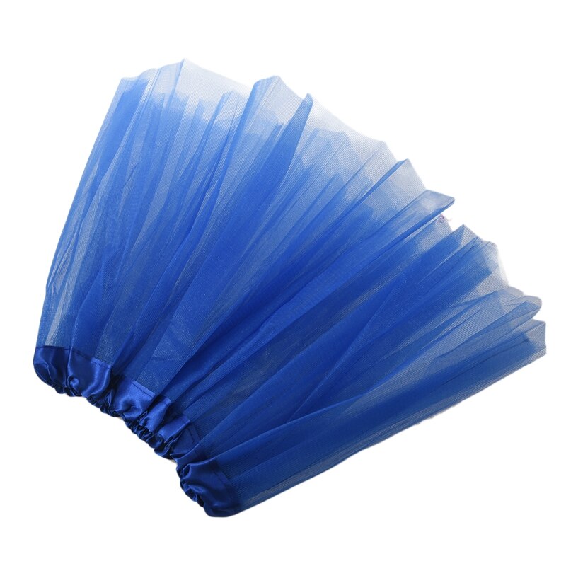 Kids Girls Modern Ballet Dressing Fairy Tutu Skirt Dark blue