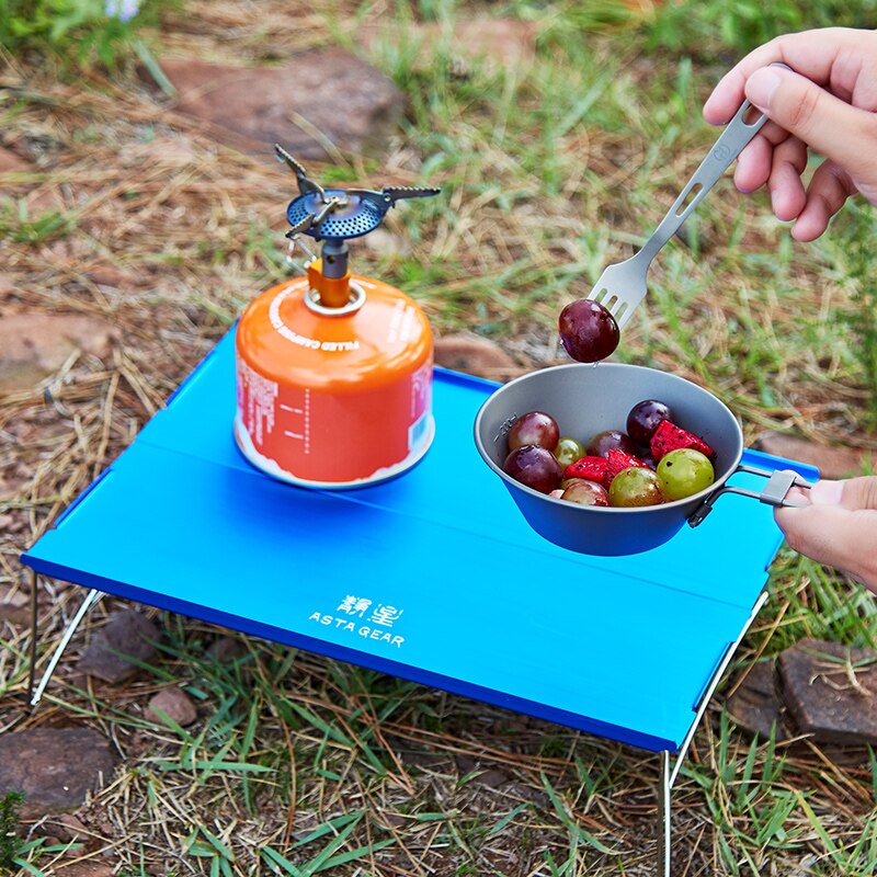 Asta Gear Mini Draagbare Ultralight Opvouwbare Camping Tafel Opvouwbare Outdoor Picknick Bureau Voor Familie Party Bbq Aluminium Licht Gewicht