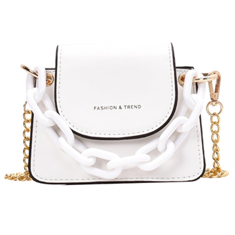 Merk acryl ketting handtassen mini crossbody tassen voor vrouwen schouder messenger bags dames kleine clutch dames portemonnee bolsa